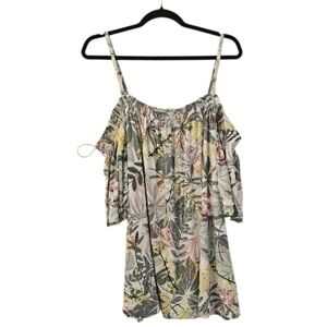 Multi-Coloured Penningtons Women's Tropical Print Off-Shoulder Top